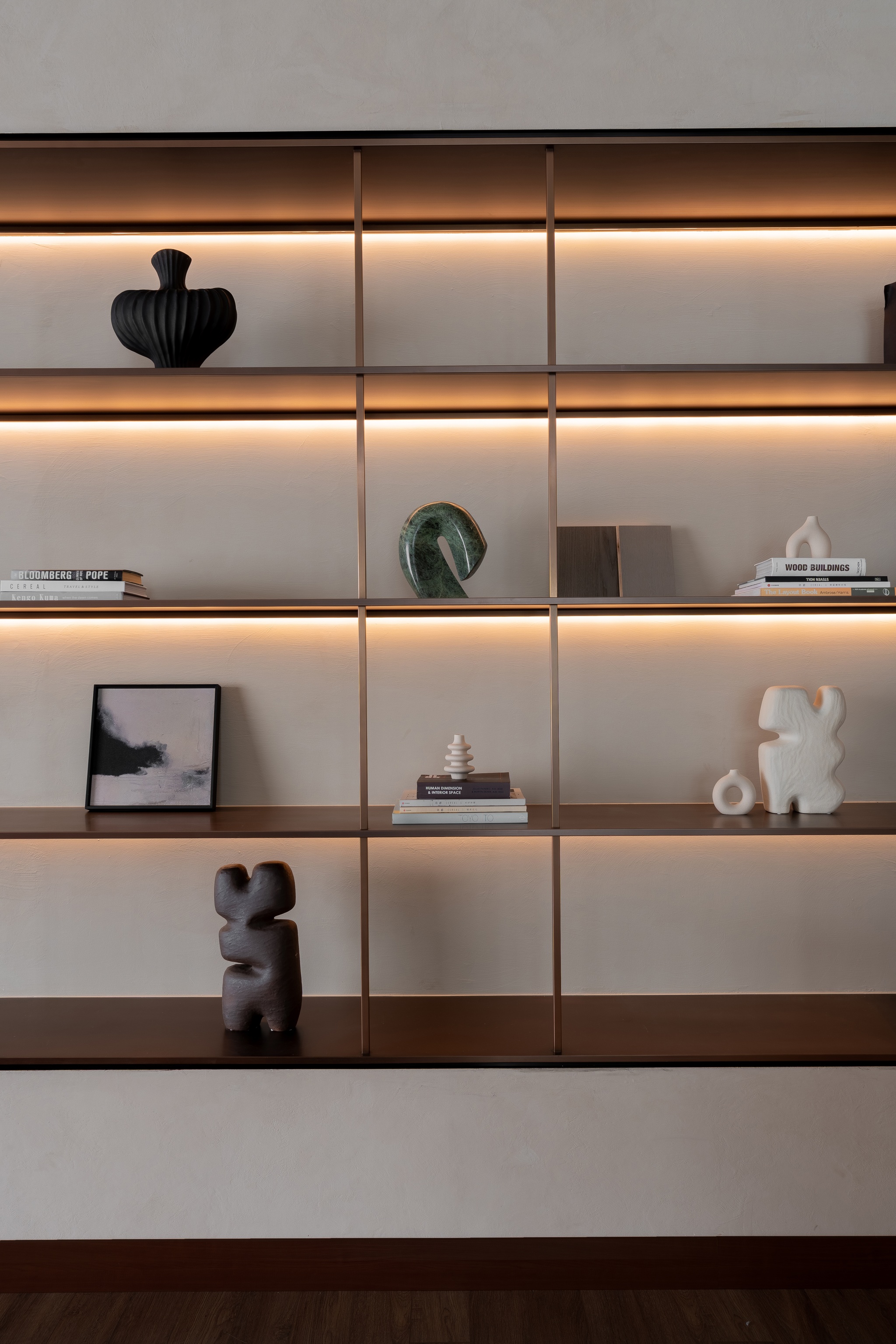 Bespoke shelf, minimal luxury interior design, Setiajaya, Kuala Lumpur