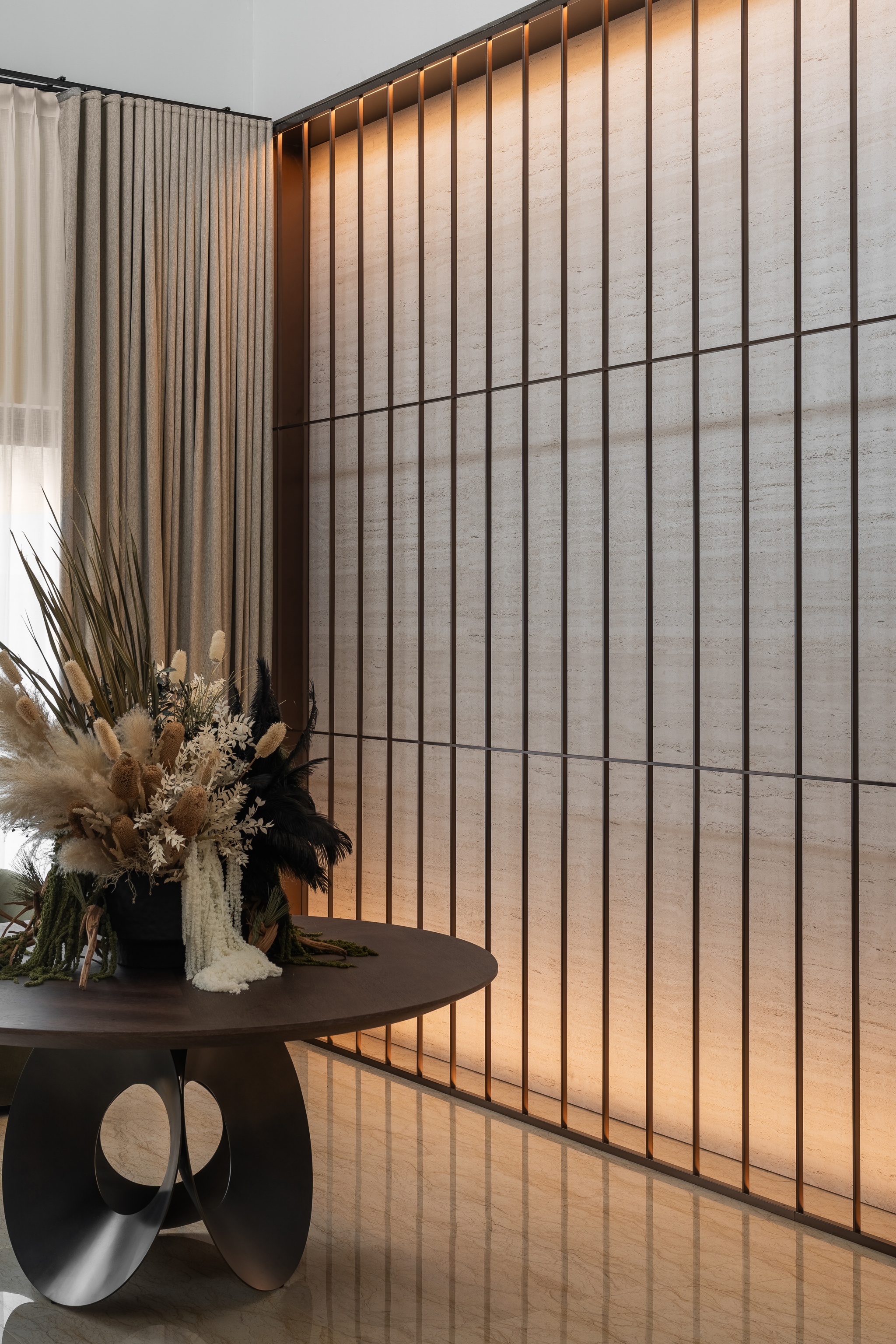 Minimal luxury foyer interior design, Setiajaya, Kuala Lumpur